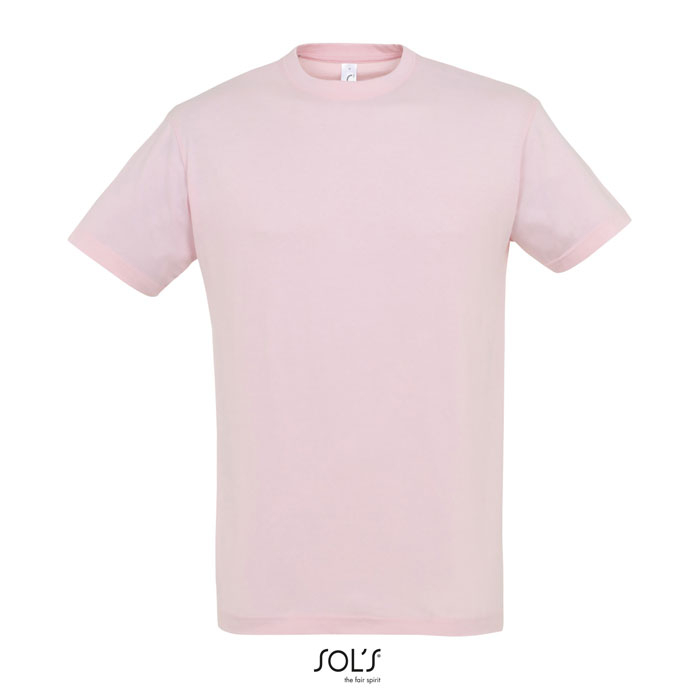 Tshirt unisex personnalisé en coton 150g - REGENT rose moyen